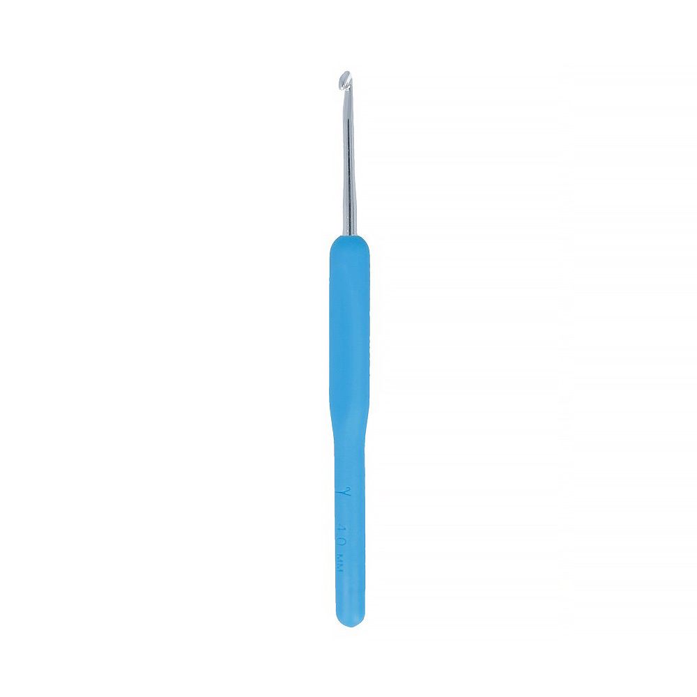 Крючок для вязания с пластиковой ручкой металл ⌀4,0 мм, 14 см, в чехле, Gamma MHP