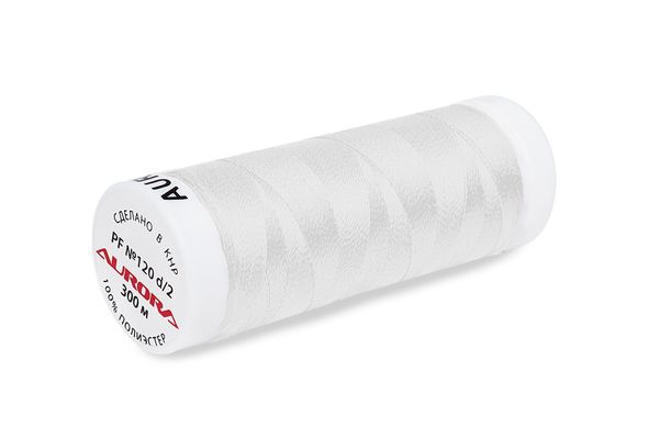 Нитки для креативных работ Aurora №120, 300 м, цв. PF800, 5 катушек