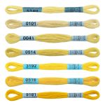 Мулине Gamma набор Спектр, цв.lemon, 7 мотков по 8 метров