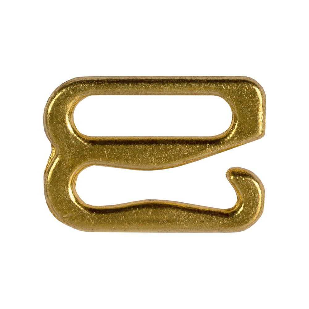 Крючки для бюстгальтера металл 10 мм, 50 шт, золото, Blitz HPK-10