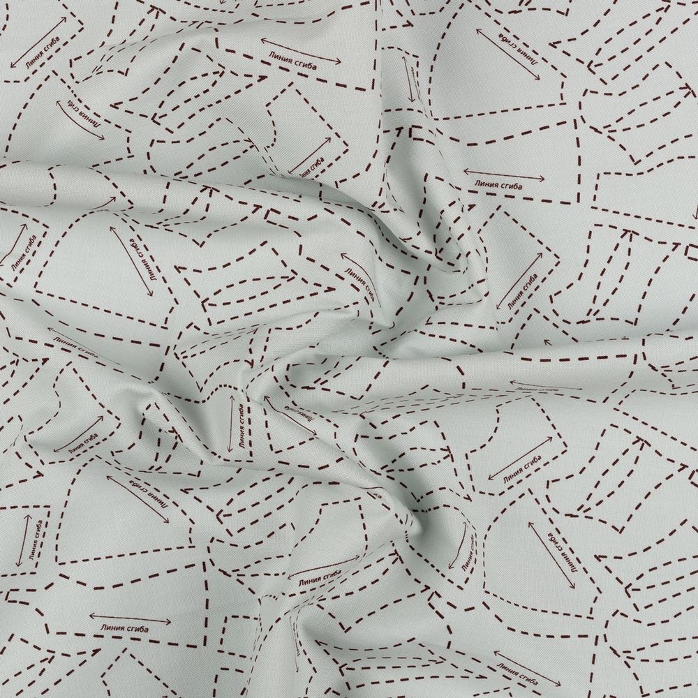 Ткань для пэчворка Peppy Век моды, рулон 112 см / 5 метров, ВМ-04 серый, Peppy