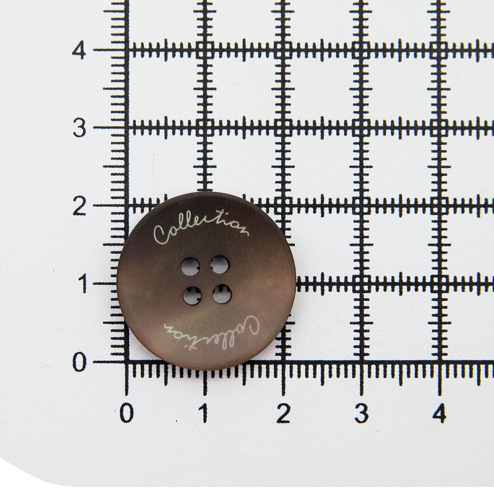 Пуговицы 4 прокола 36L (коричневый), 36 шт