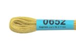 Мулине Gamma 100% хлопок, цв.0652 св-лимонный, 24 мотка по 8 метров