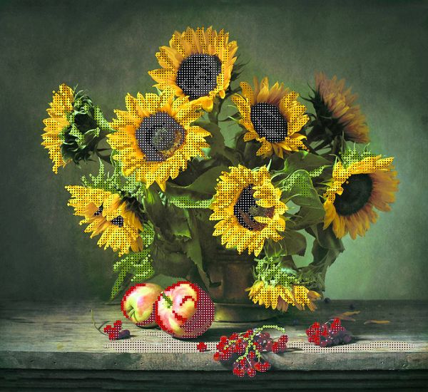 Рисунок на шелке Матренин Посад 41х41 - 4244 Подсолнухи