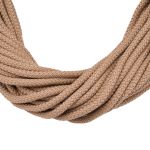 Шнур отделочный ⌀7.0 мм / 100м (хлопок 21%, полиэстер 79%) (бежевый), Р5286