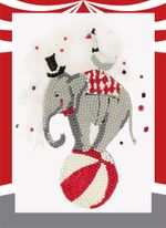 Алмазная (кристальная) мозаика Фрея, мини-картинка Цирк, 14х19.5 см