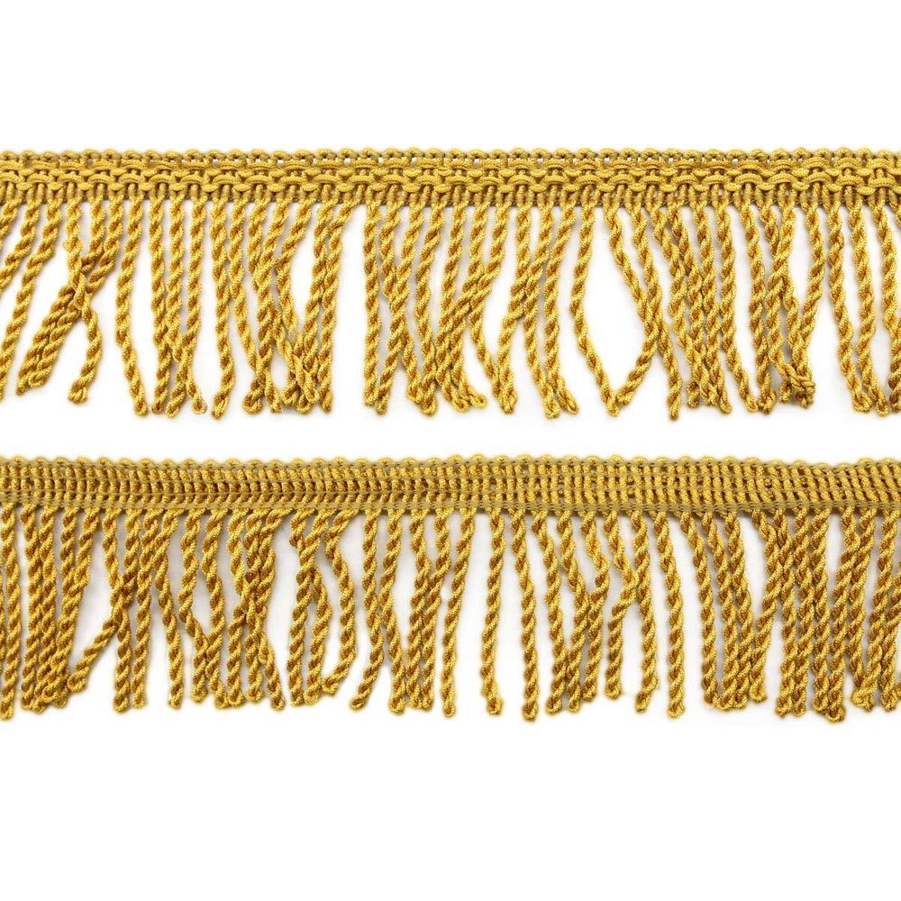 Бахрома отделочная 70.0 мм / 25 метров, 112 золотистый