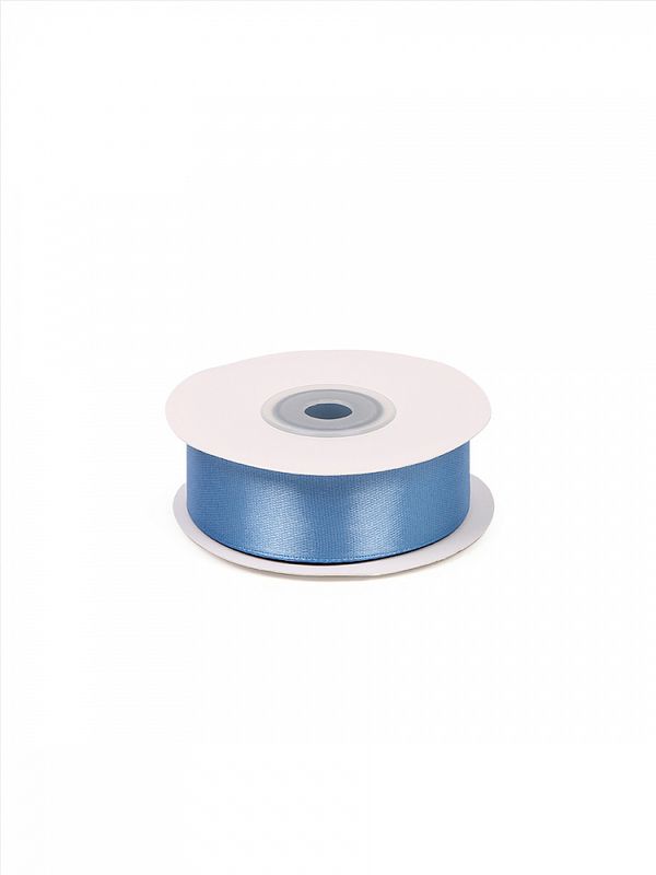 Лента атласная 1-сторонняя 25.0 мм / 22.5±1 метра, 3103 ярк.голубой, Magic4Hobby