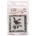 Набор для вышивания нитками РС Студия, Дрозд 13х10 см