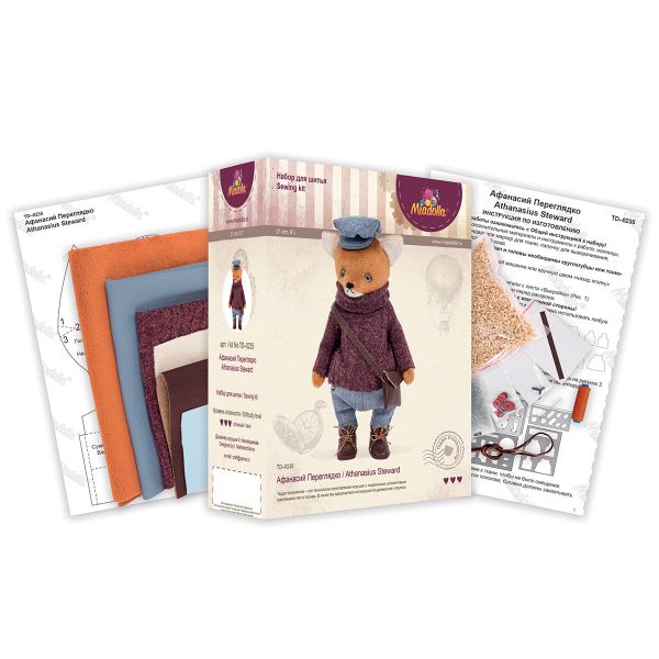 Набор для шитья игрушки Афанасий Переглядко 21 см, Miadolla TD-0235