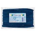 Тесьма декоративная Gamma Самбоса GSL-201 13 мм, 33 м, 095 синий