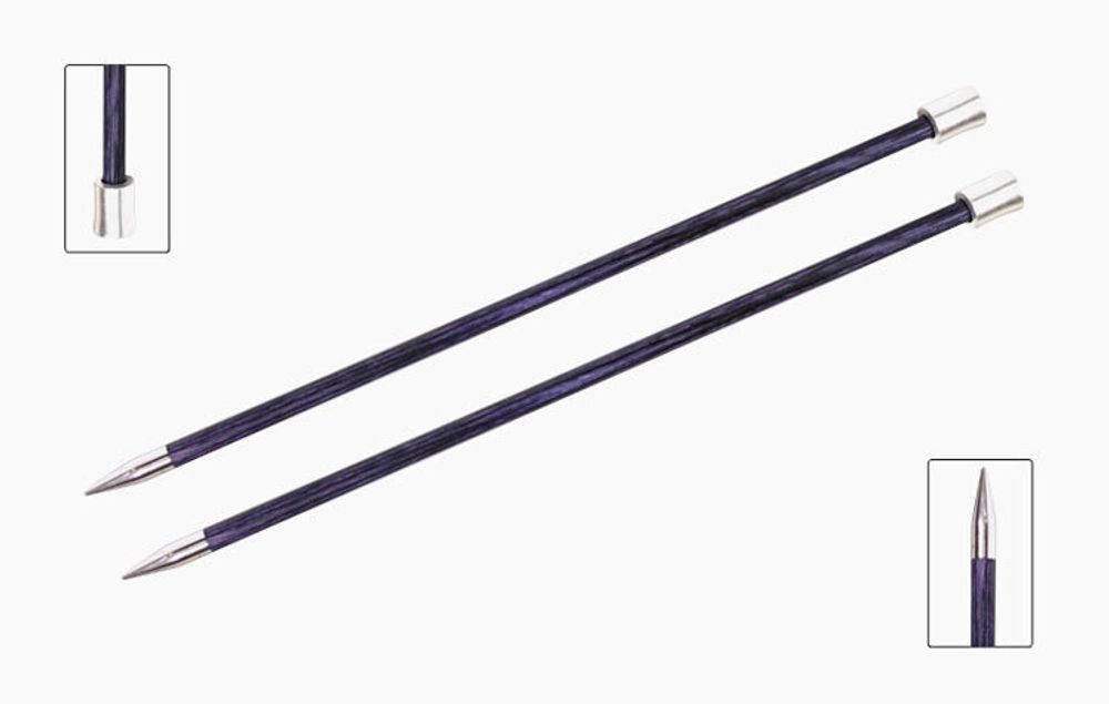 Спицы прямые Knit Pro Royale ⌀6.5 мм, 35 см, 29220