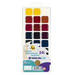 Краска акварель Лео ШколаСад без кисти 24 цв, Лео LW-0124