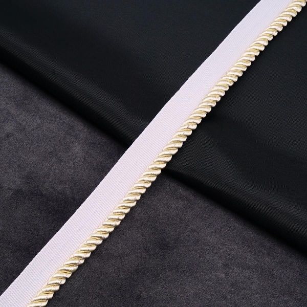 Кант витой 5 мм / 25 метров, белый/03 кремовый, 3AR3294