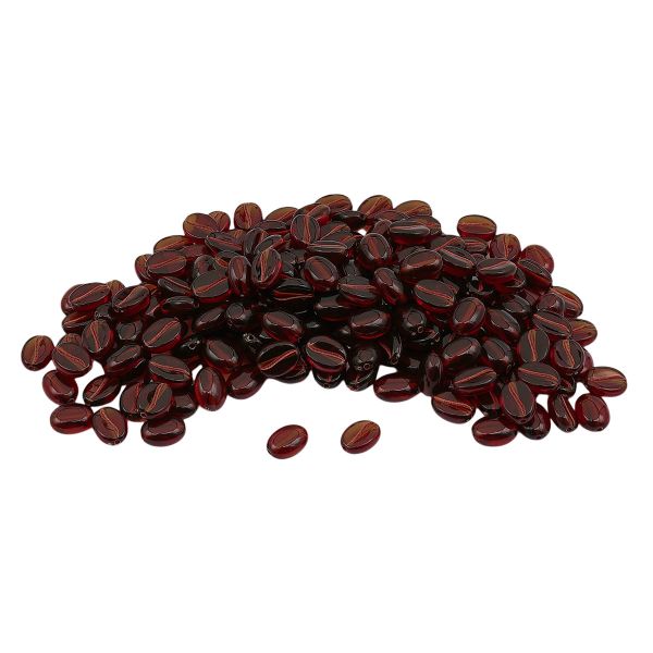 Бусины пластик 10х5 мм, 50 г, кофейное зерно, 10 коричневое+медь, Astra&Craft, 7541