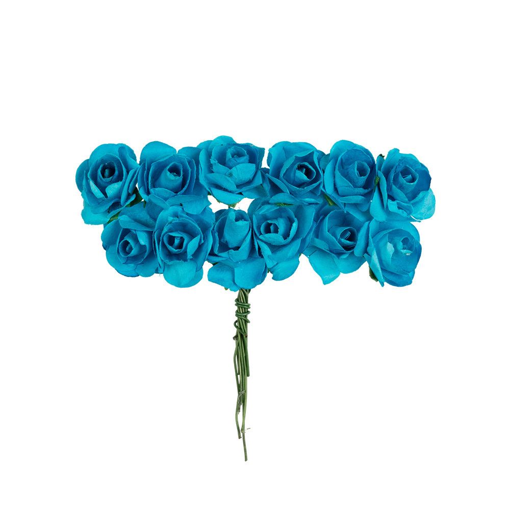 Цветы декоративные 6х12 шт, 23 Морская пучина (т.голубой), Mr.Painter PFE-15