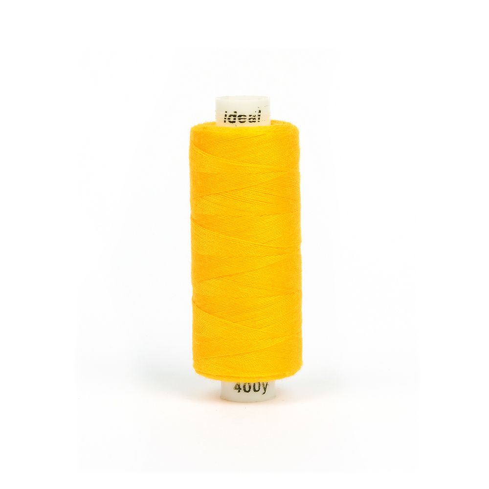 Нитки швейные Ideal 40/2, 366 м (400 ярд), 10 катушек, 138 желтый