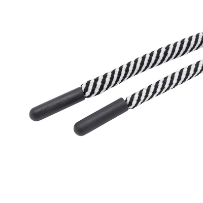 Шнурок круглый двухцветный ⌀5.0 мм / 135см, 1 шт, 08 черный/белый, 3AR2803