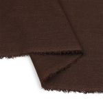 Льняная ткань 185 г/м², 140 см, в нарезке, цв. 20 шоколад, 10 метров /TOS/