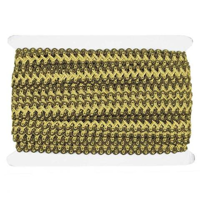 Тесьма 20 мм / 25 метров, 05 черн. /золото, 23-2508