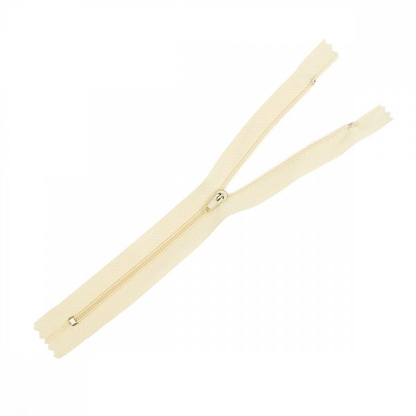 Молния спираль (витая) юбочная Т3 (3 мм) 1 зам., н/раз., 18 см, цв.F306 (296) св.бежевый уп.100 шт, Mzip