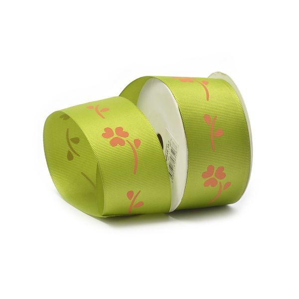 Лента репсовая (в рубчик) с рисунком, ЛРР.ZX-13.2, 4 см, 76, уп. 9,14 м