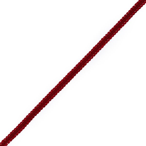 Шнур отделочный сороконожка ⌀5.0 мм / 30 метров, бордо, С873