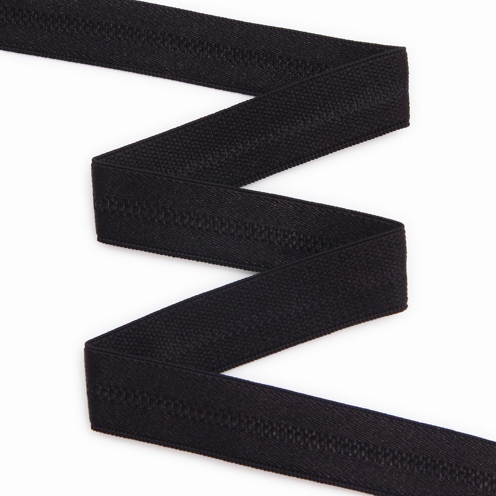 Резинка бельевая (бретелечная) 15.0 мм / 50 метров, черный, (ML207.015)