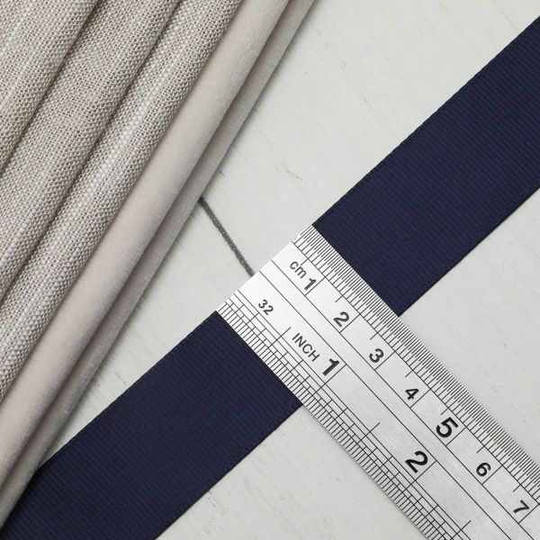 Лента репсовая (в рубчик) 25.0 мм, 159 индиго, уп.18,28 м