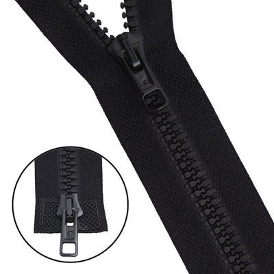 Молния трактор Arta Т6 (6 мм) 2 зам., разъем., 100 см, ОПТ. УП. 25 ШТ., 077 черный