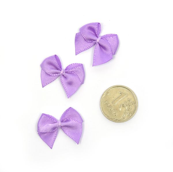 Бантики пришивные 1 см, 100 шт, 18 сиреневый