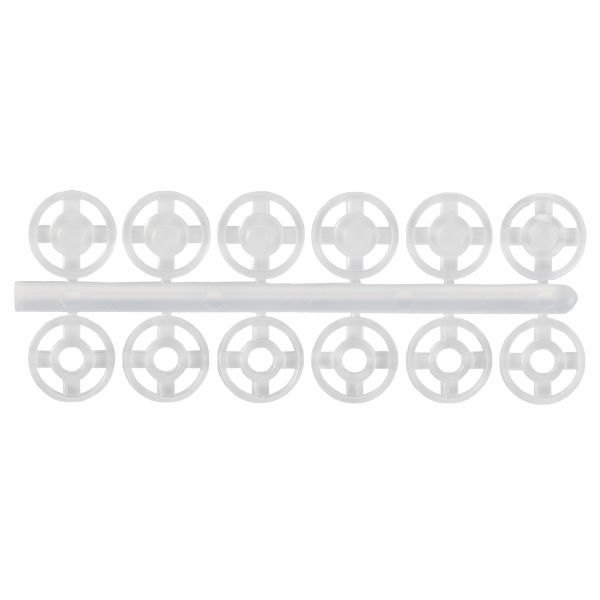 Кнопка пришивная пластик ⌀7 мм, 24 шт, белый, KOH-I-NOOR 11 (MIA1020 №1/2)