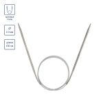 Спицы круговые сталь ⌀4.0 мм, 100 см, 1 шт, с металлической леской, Visantia VTS-1