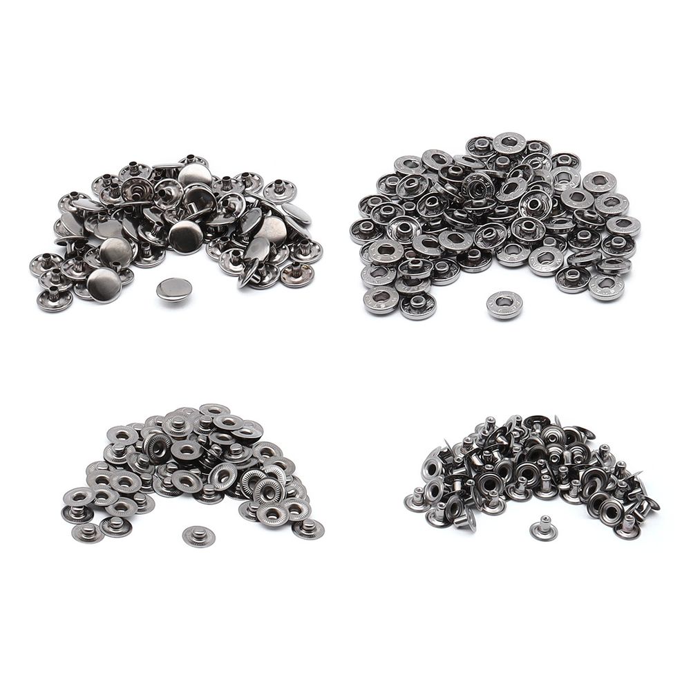 Кнопка Альфа (S-образная) ⌀15.0 мм, ≈72 шт, СТАЛЬ, черн. никель, NEW STAR