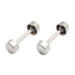 Шпилька для сумки металл L-20мм/10мм с таблеткой ⌀10мм, никель ГР, 66779, 10 шт