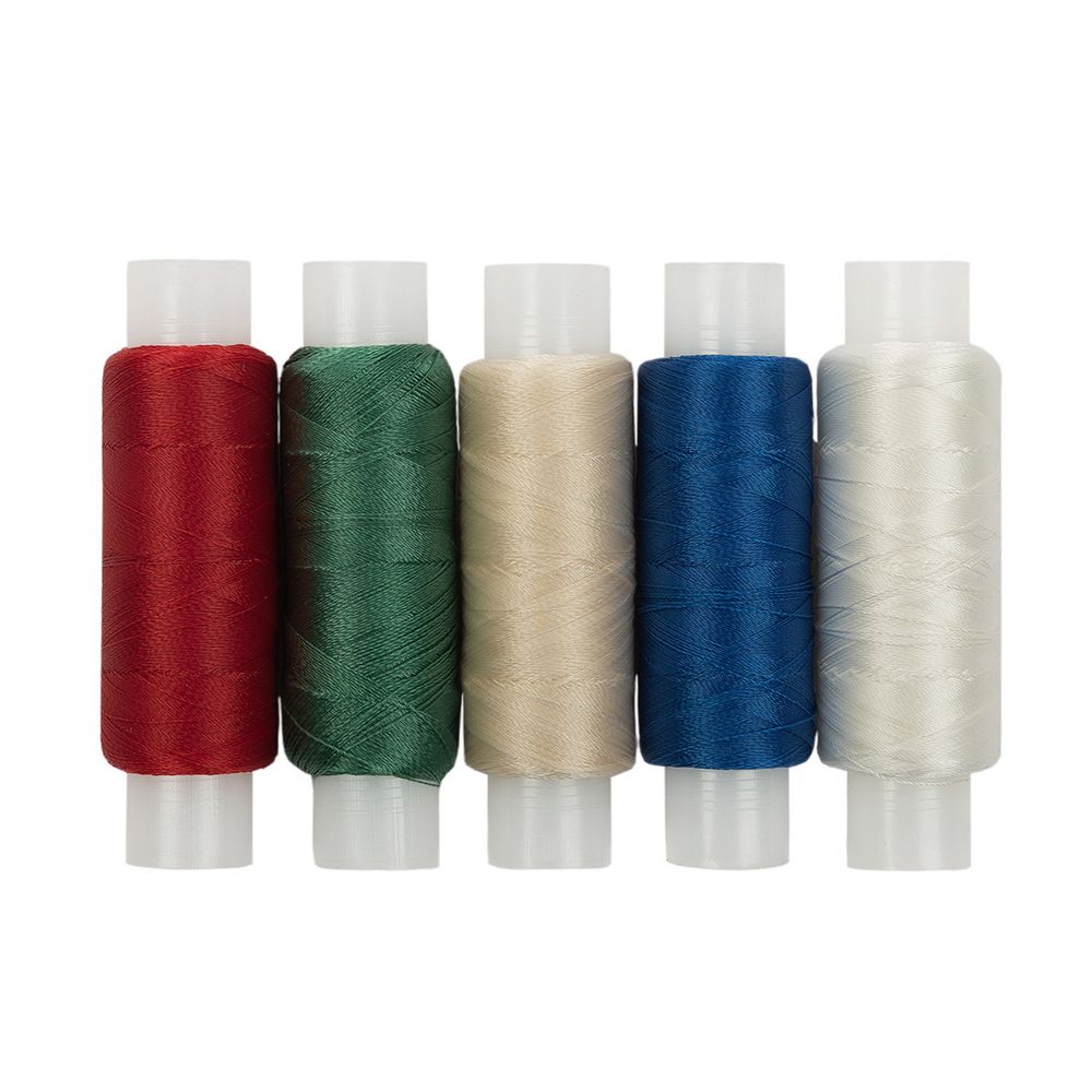 Нитки для бисера Tytanium TNM 0.1 мм, 5х110 м, (120 я), ассорти 2