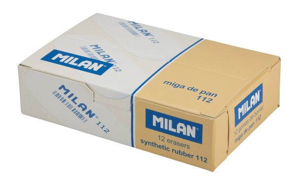 Овальный мягкий ластик из синтетического каучука 7.3х2.8х0.9 см, 12 шт, CMM112, Milan