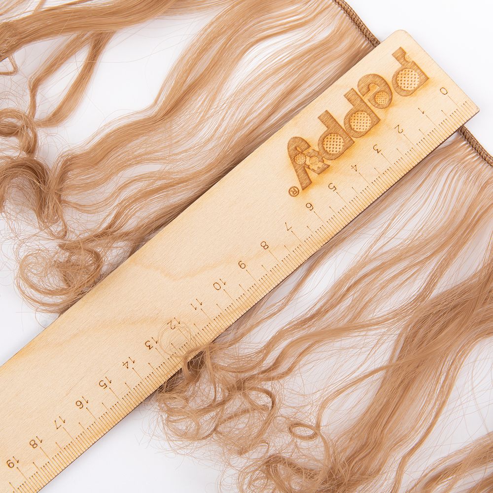 Трессы для кукол 15 см, 100 см, 23 г, 04 русый, HobbyBe HAR-12