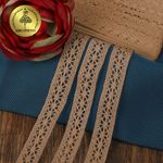 Кружево вязаное (тесьма) 15 мм / 10 метров, цв.30 капучино, Kruzhevo