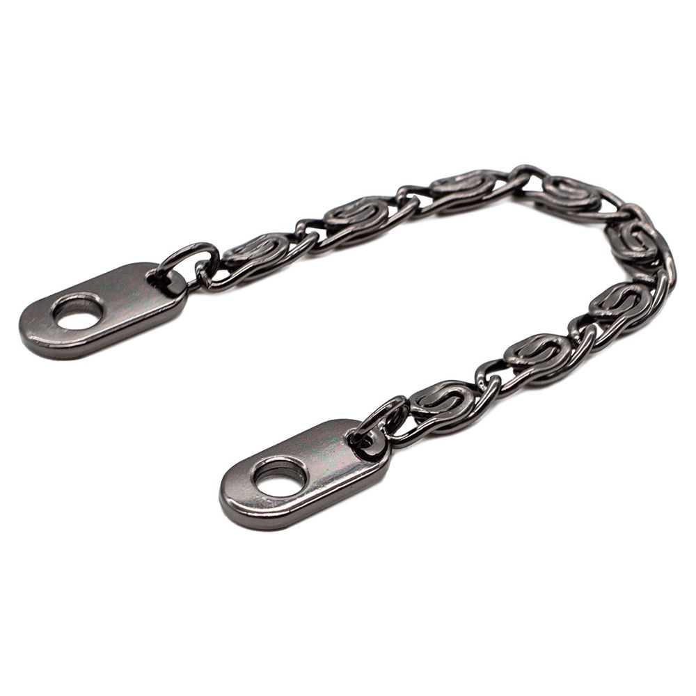 Вешалка-цепочка для одежды 110х5 мм, чер.никель, 10 шт