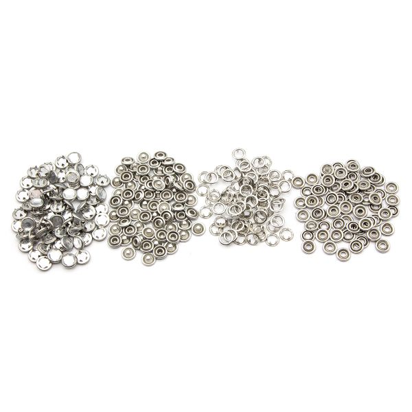 Кнопка рубашечная (джерси) акрилик ⌀9.5 мм, ≈72 шт, МЕТАЛЛ, прозрачный страз/никель, NEW STAR