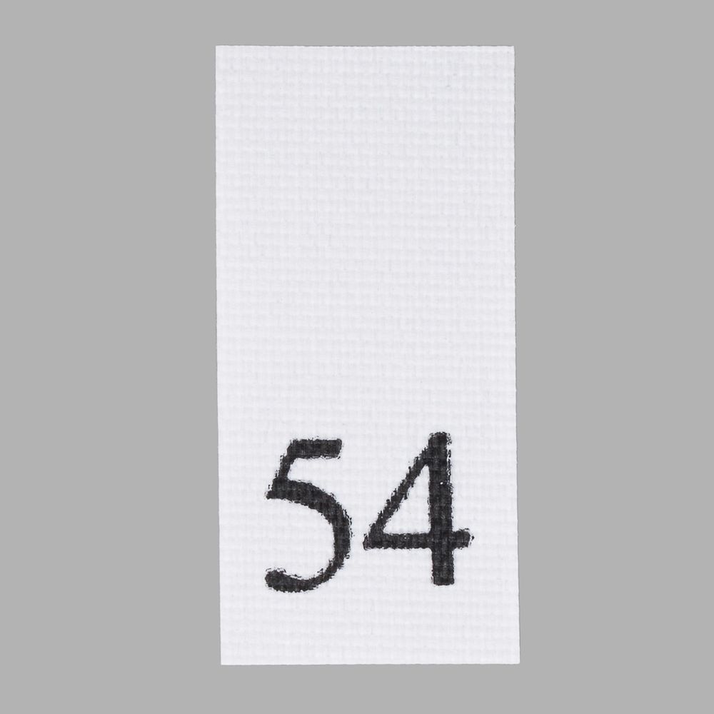 Этикетка-размерник, белый, 10х20 мм, 100 шт, 54