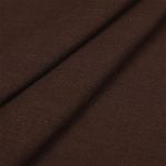 Льняная ткань 185 г/м², 140 см, в нарезке, цв. 20 шоколад, 10 метров /TOS/