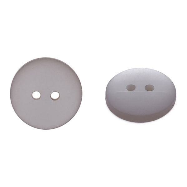 Пуговицы на 2 прокола 22L (14мм), пластик (col.42 светло-серый), CR-K18M, 144 шт