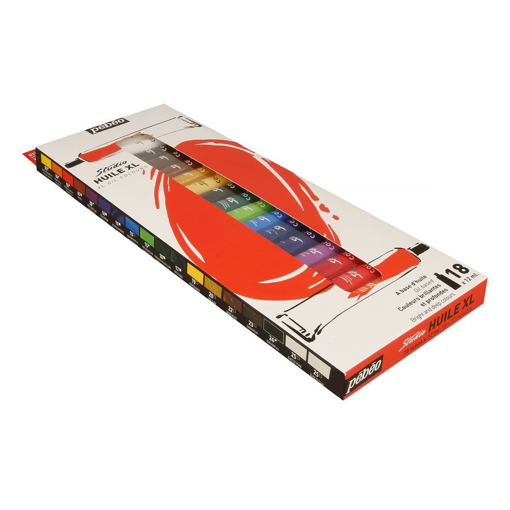 Краска масляная набор XL 18 цв. 12 мл, 668610, Pebeo
