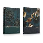 Тетрадь общая со сменным блоком, глянцевая ламинация A5 120 л. на 4 кольцах 65 г/м², белизна 100% 12 шт, клетка, 000657 Бархатная роскошь, Светоч ТЕТ120-001