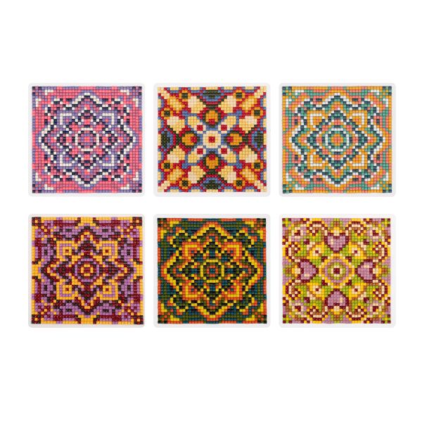 Кристальная (алмазная) мозаика Фрея ALVM-301, магнит, Мандала, ассорти 9х9 см
