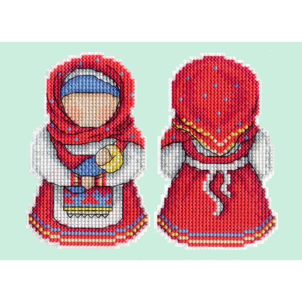 Набор для вышивания нитками МП Студия (Жар-птица), Оберег. Материнство 8х11 см