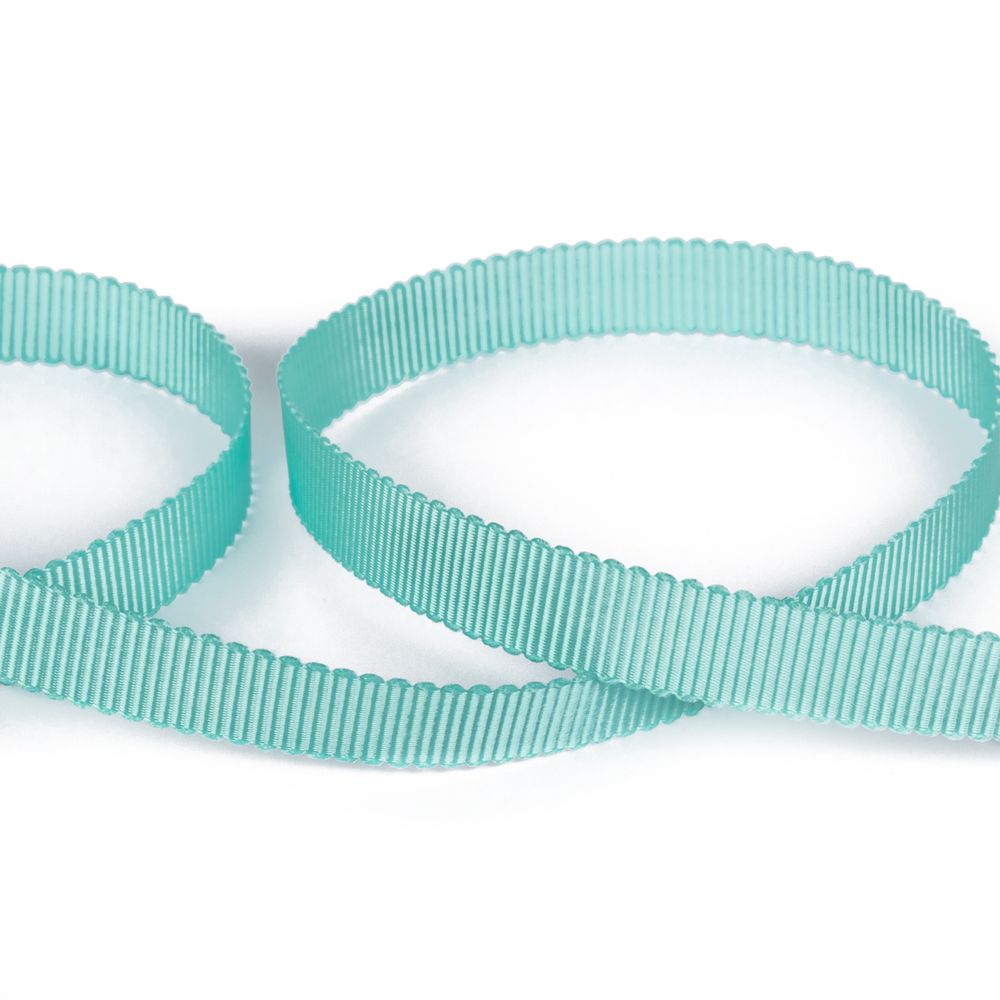 Лента репсовая (в рубчик) с зубчатым краем 10.0 мм, 25±1 метров, 314 мятный, Gamma PTGR-10