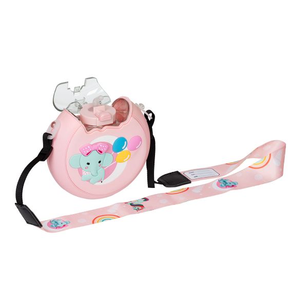 Бутылка пластиковая 380 мл, ⌀14 см, №03 розовый/слон, Lol&Pop LLP-011